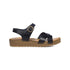 Sandali neri in pelle con zeppa 3 cm Primopiano, Donna, SKU w043000318, Immagine 0